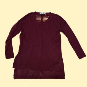 Cecico Maroon Knit Sweater